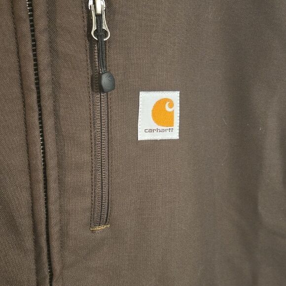 Carhartt Brown Performance Jacket with Standing Collar - Picture 2 of 11